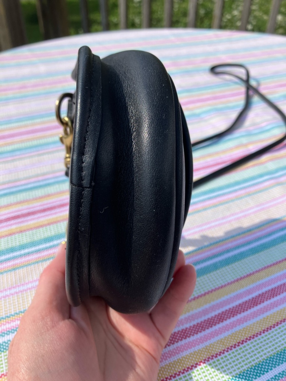 Coach Vintage Black Leather Belt Bag - Picture 5 of 10